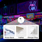 Kontur av kvinnokropp – LED-neonskylt (5 V USB)