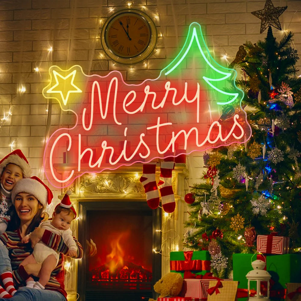 God Jul 5V USB LED Ljusskylt - Prisvänlig