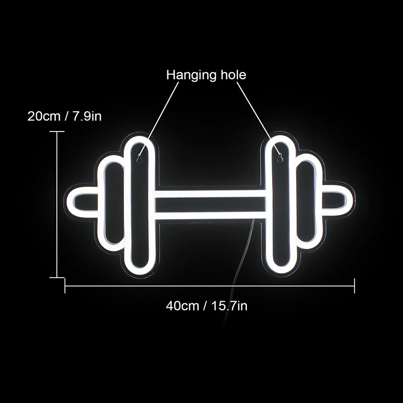 Skivstång – LED-neonskylt (5 V USB)