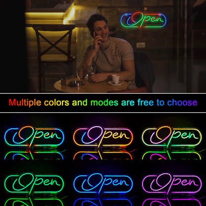 RGB Open 5V USB LED Neon Sign - Budget Friendly