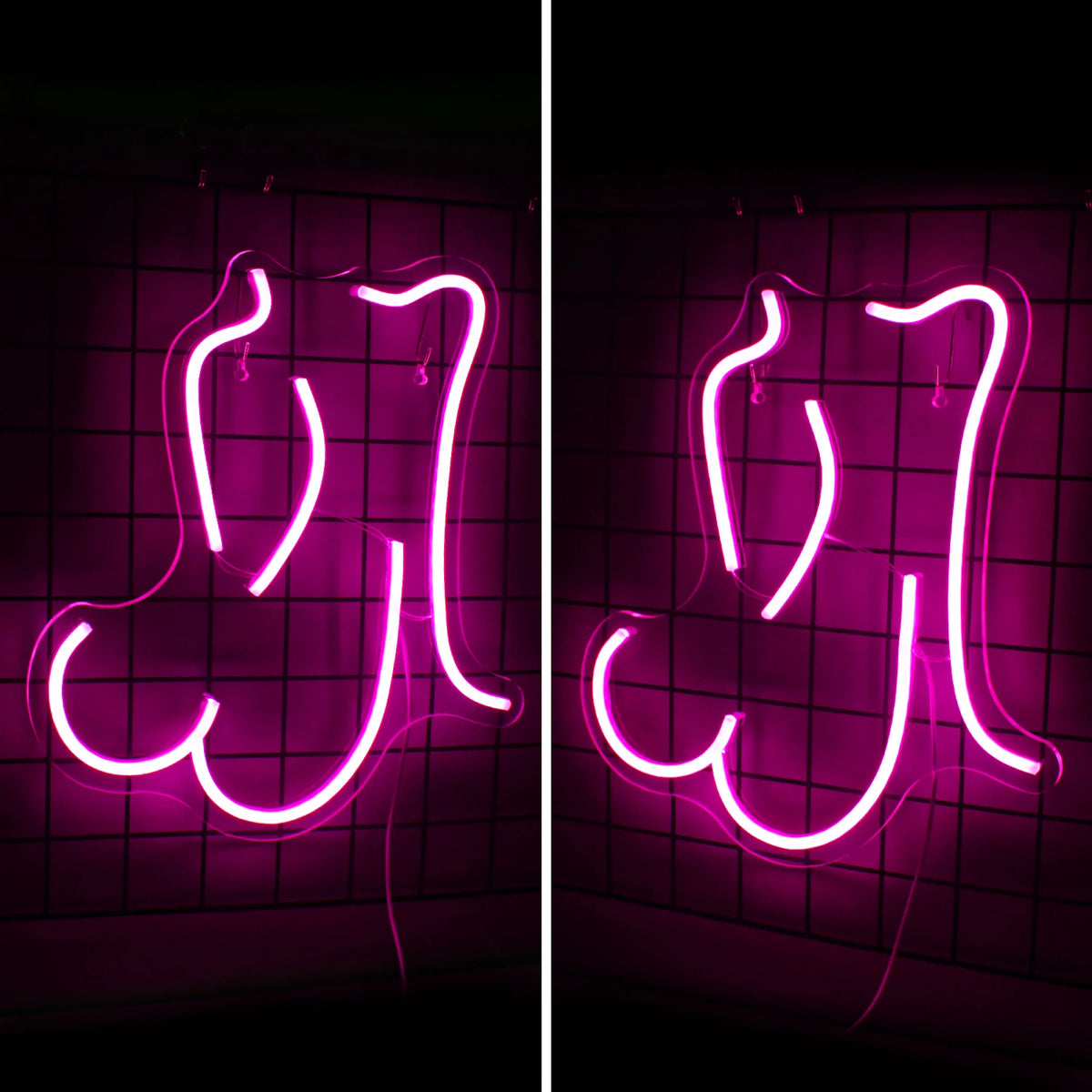 Kvinnosilhuett – LED-neonskylt (5 V USB)