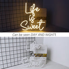 Life is Sweet – LED-ljusskylt (5 V USB)