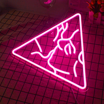 Kiss 5V USB LED Ljusskylt - Prisvärd