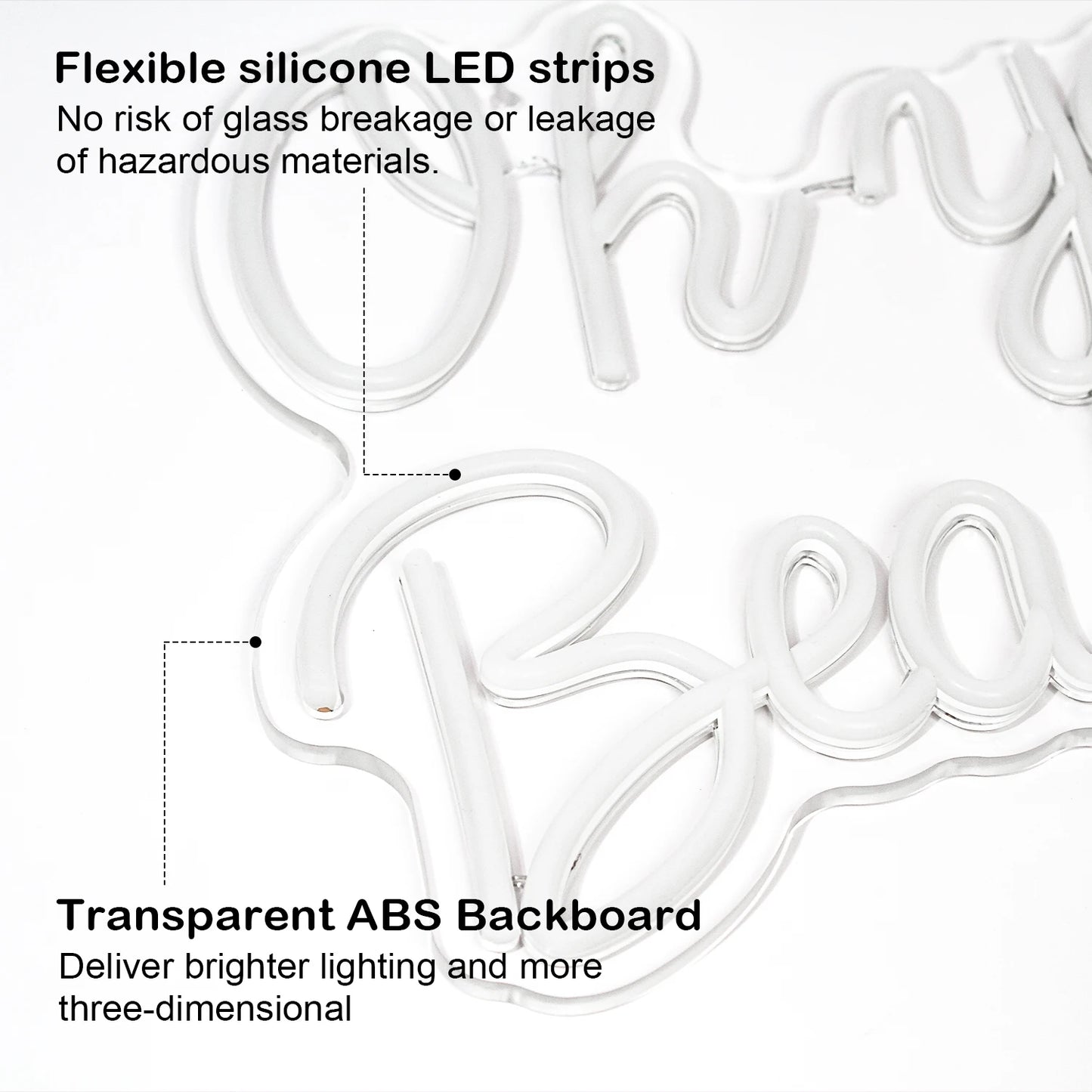 Oh You Beauty 5V USB LED Ljusskylt - Prisvänlig