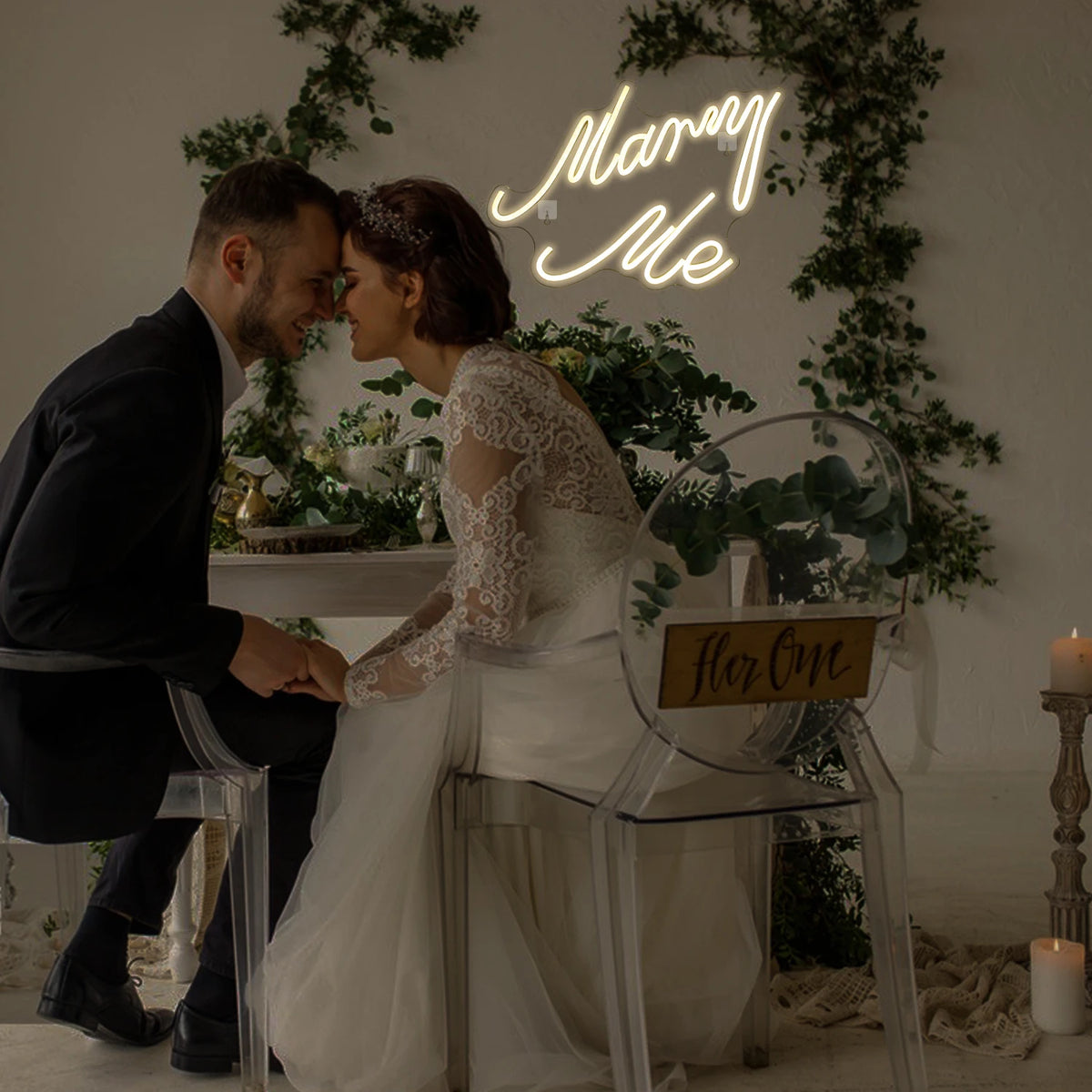 Marry Me – LED-neonskylt (5 V USB)