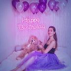 Happy Birthday 5V USB LED Neon Sign - Budget Friendly