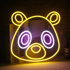 Björn i animestil – LED-neonskylt (5 V USB)