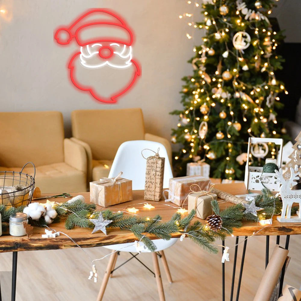 Julmotiv – LED-neonskylt (5 V USB)