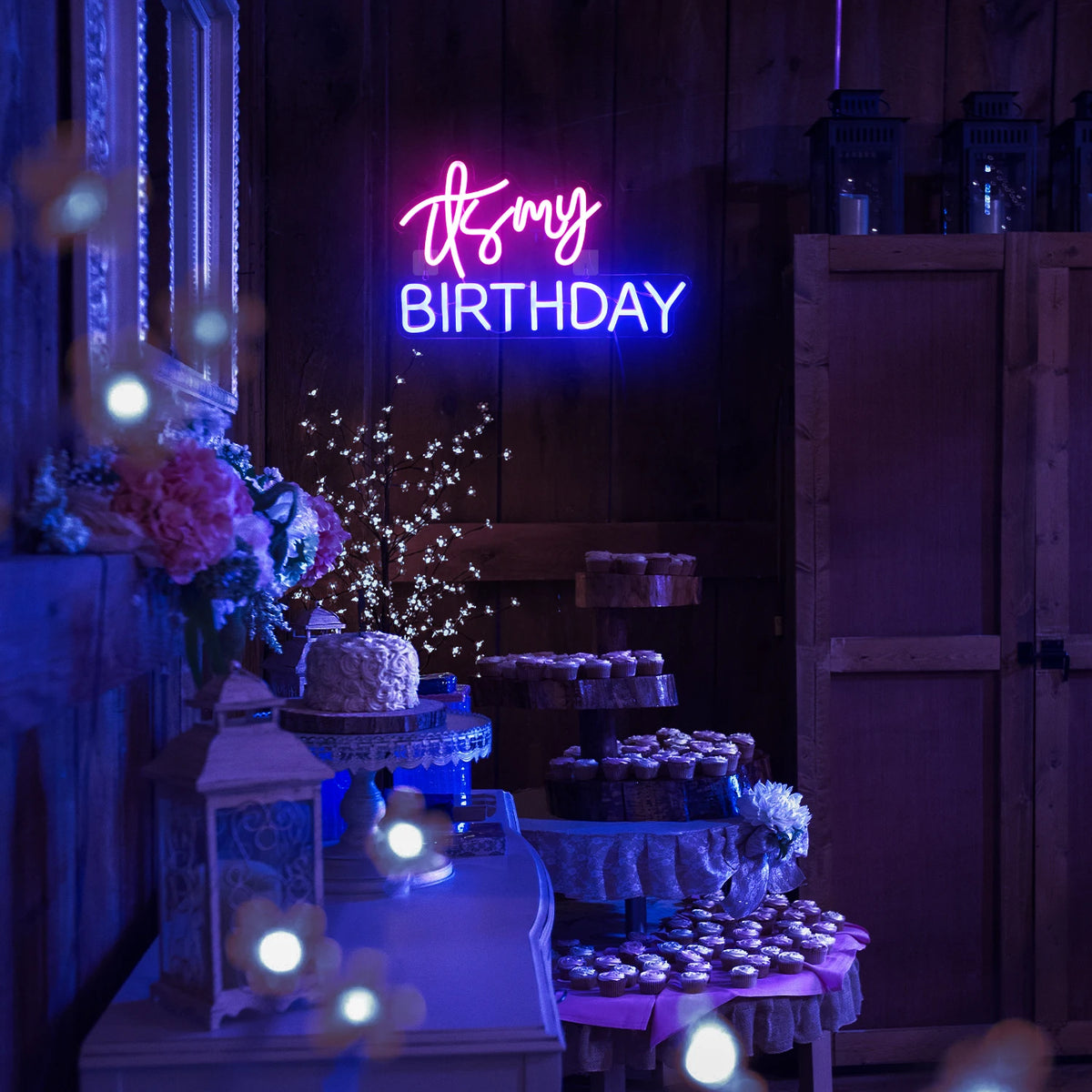 It's My Birthday – LED-neonskylt (5 V USB)