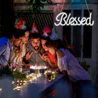 Blessed – LED-neonskylt (5 V USB)