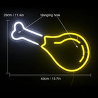 Kycklingklubba – LED-neonskylt (5 V USB)