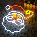 Julmotiv – LED-neonskylt (5 V USB)