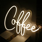 Coffee – LED-ljusskylt (5 V USB)