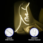 Ansikte – LED-neonskylt (5 V USB)
