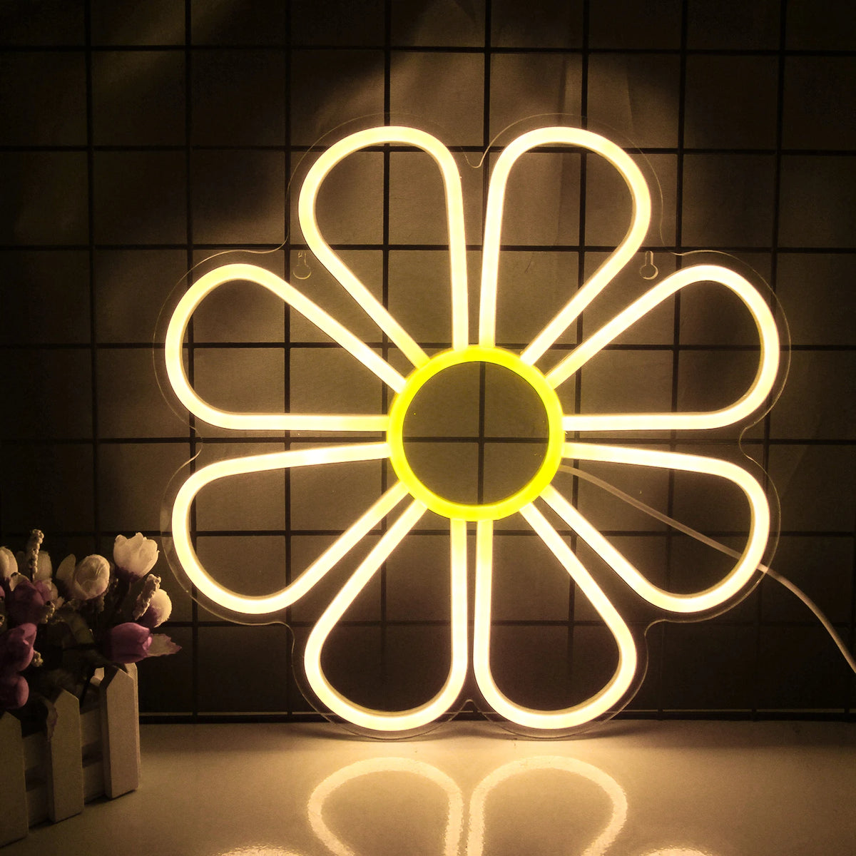 Blomma 5V Mini USB LED Neonskylt - Budgetvänlig
