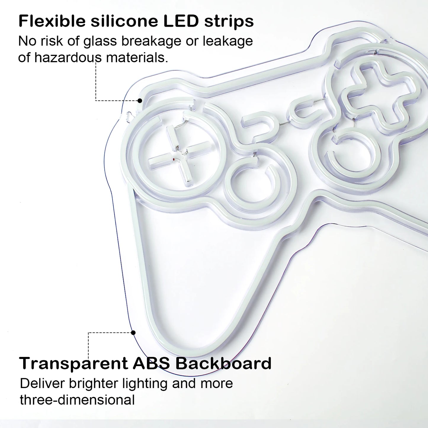 Spelformad 5V USB LED Neonskylt - Budgetvänlig