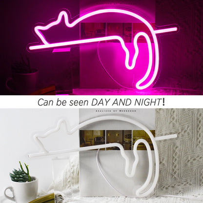Cat 5V USB LED Neon Sign - Budget Friendly