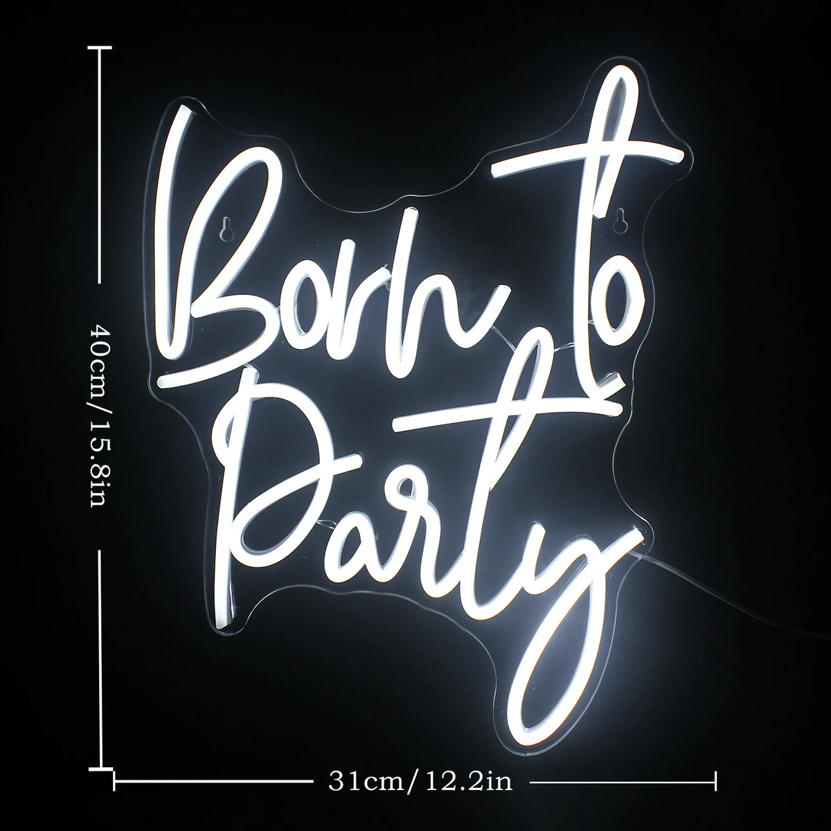 Born to Party – LED-neonskylt (5 V USB)