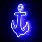 Sol och surfbräda – LED-neonskylt (5 V USB)