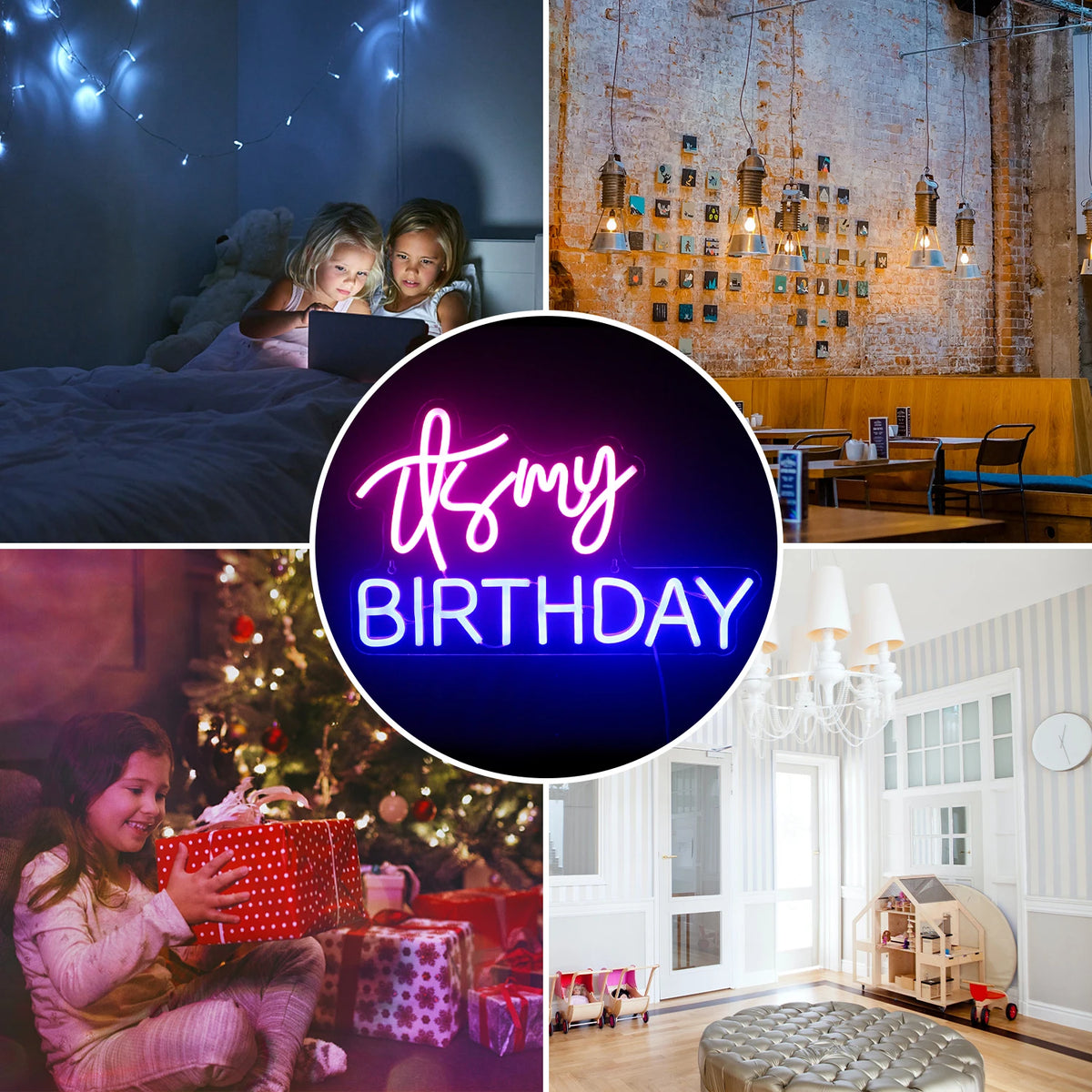It's My Birthday – LED-neonskylt (5 V USB)