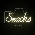 Snacks – LED-ljusskylt (5 V USB)