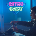 RETRO GAME – Triangel – LED-neonskylt (5 V USB)