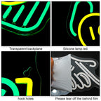Gitarrspelande cowboykaktus – LED-neonskylt (5 V USB)