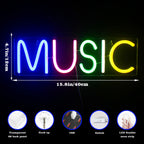 Music 5V USB LED Neon Sign - Budget Friendly