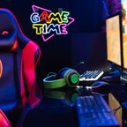 GAME TIME – Triangel – LED-neonskylt (5 V USB)