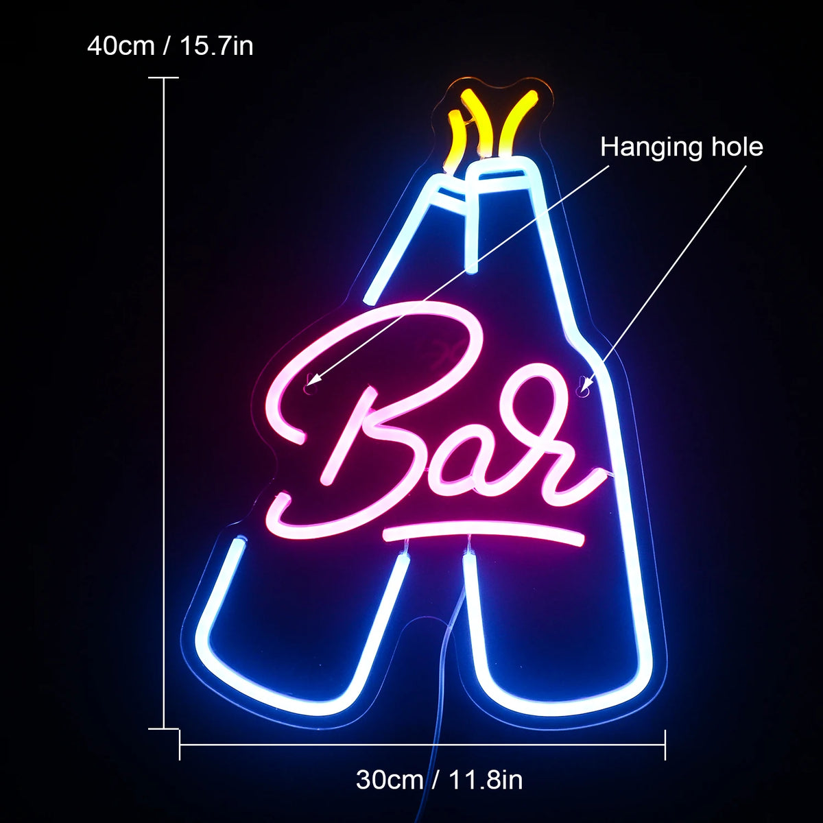 Bar – LED-neonskylt (5 V USB)