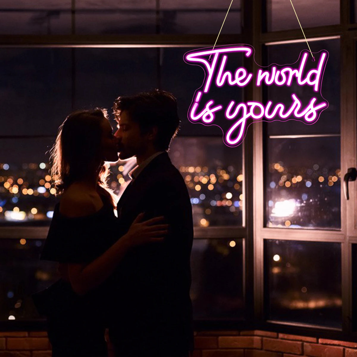 The World Is Yours – LED-neonskylt (5 V USB)