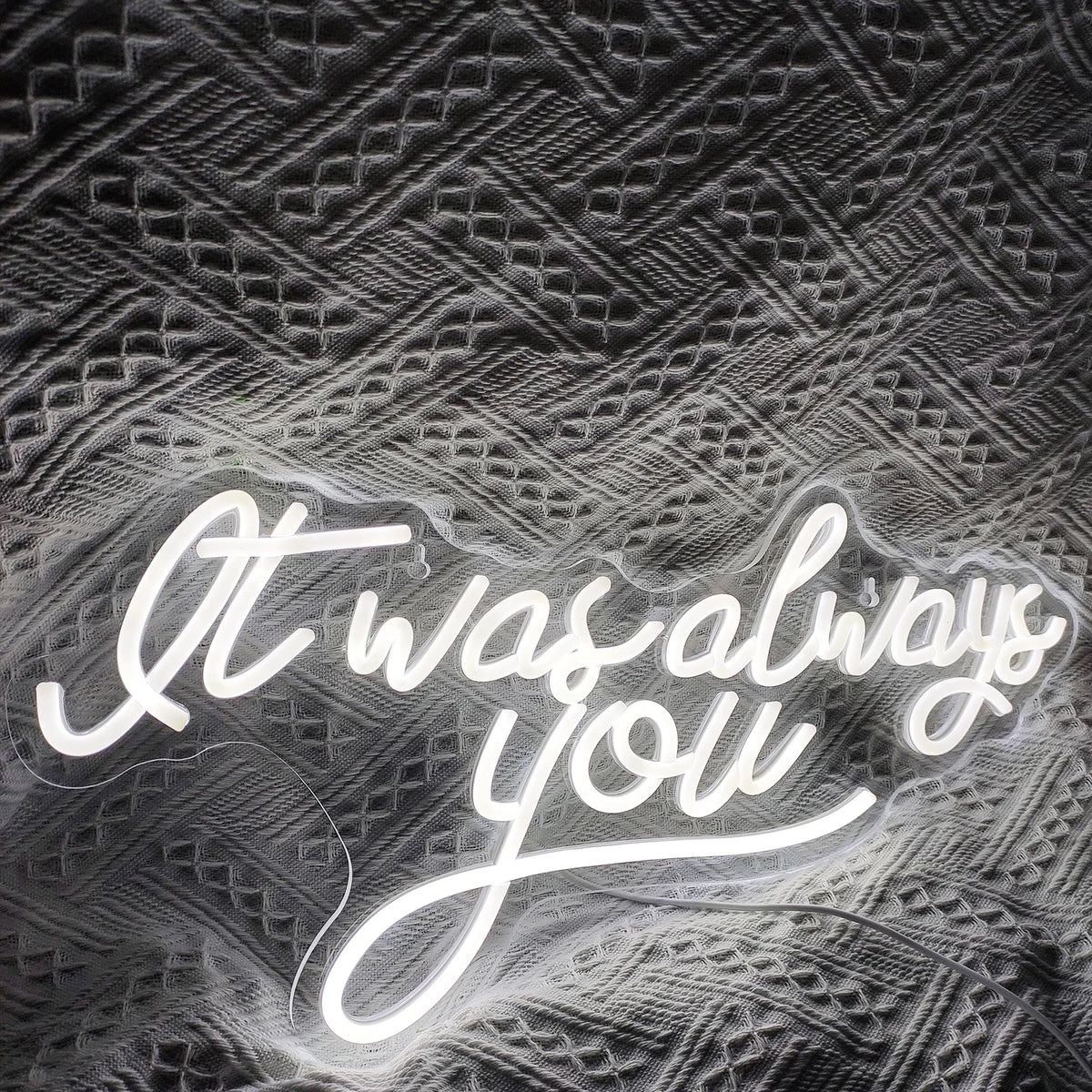 It Was Always You 5V USB LED Ljusskylt - Prisvänlig