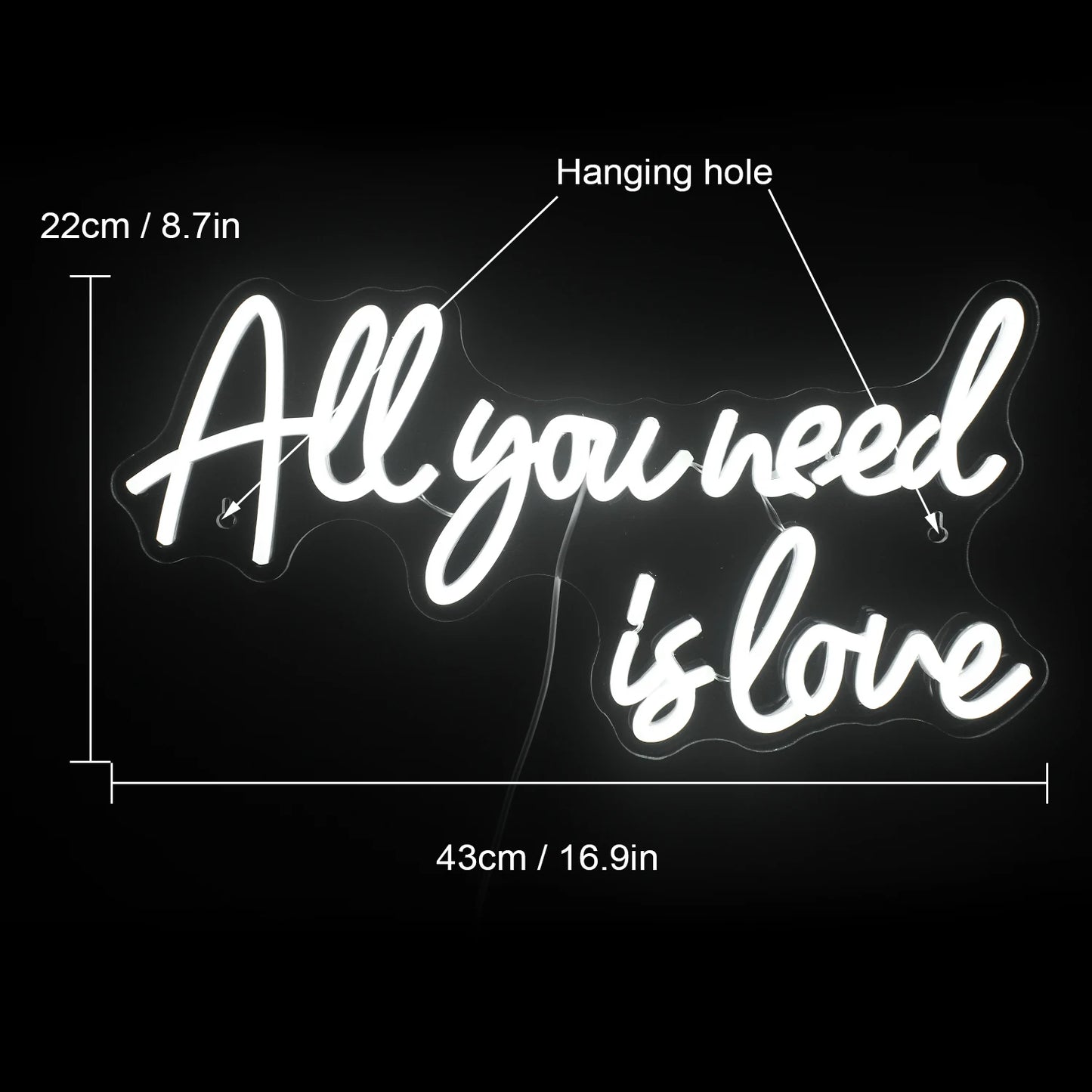All You Need is Love - Wedding 5V Mini USB LED Neon Signs