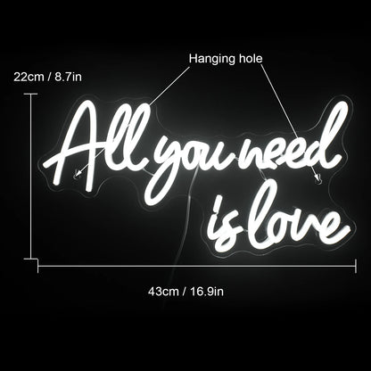 All You Need is Love - Wedding 5V Mini USB LED Neon Signs