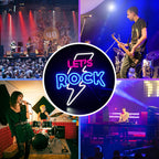 Let's Rock – LED-neonskylt (5 V USB)