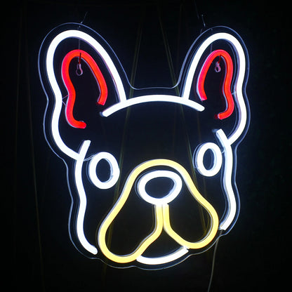 Söt Hund 5V USB LED Ljusskylt - Budgetvänlig