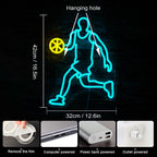 Basketboll – LED-neonskylt (5 V USB)