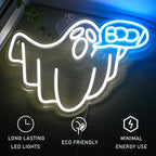 Boo – Bubbelbokstäver – LED-neonskylt (5 V USB)