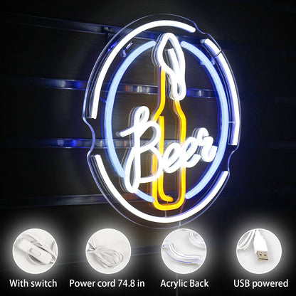 Bar Öl 5V USB LED Ljusskylt - Prisvärd