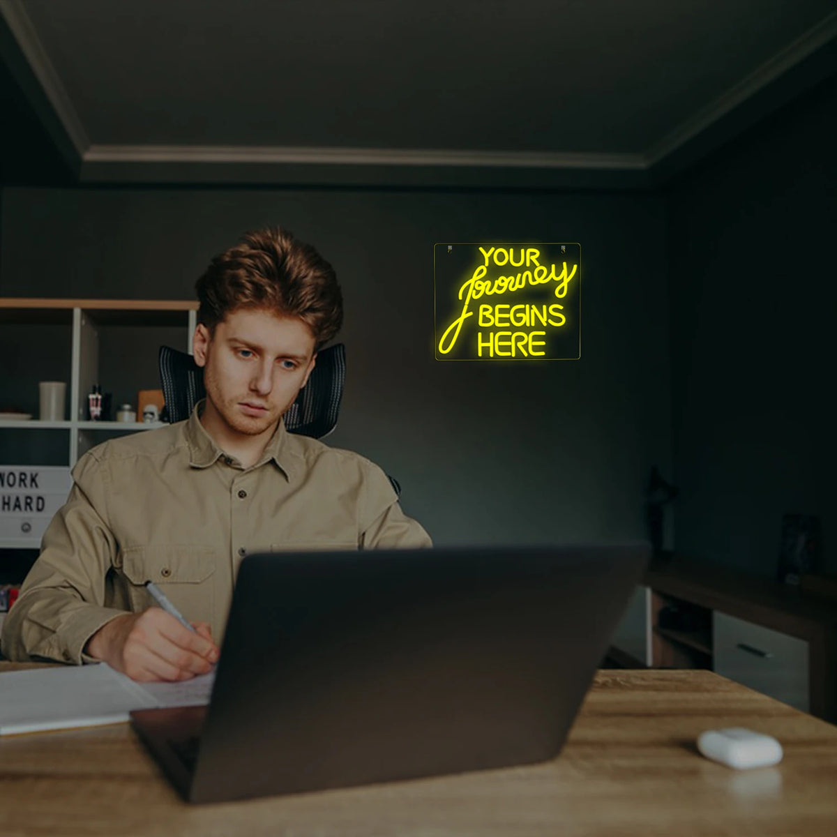 Your Journey Begins Here – LED-neonskylt (5 V USB)