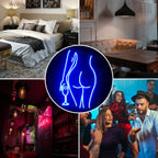 Kvinnosilhuett – LED-neonskylt (5 V USB)