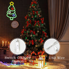 Julgran – LED-neonskylt (5 V USB)