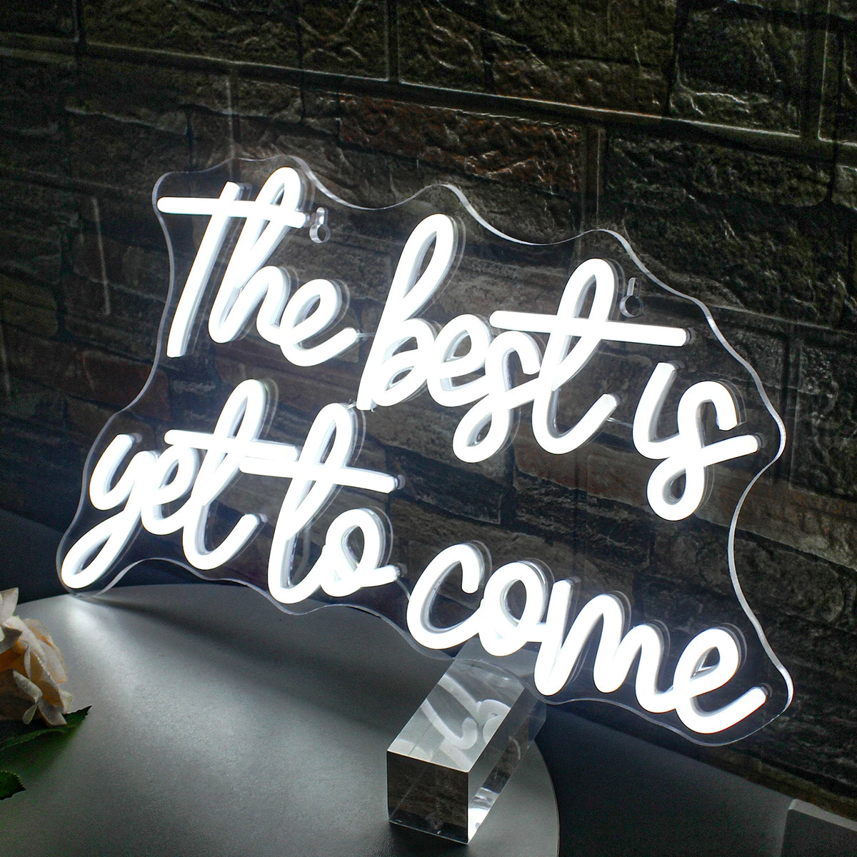The Best is Yet to Come – LED-neonskylt (5 V USB)
