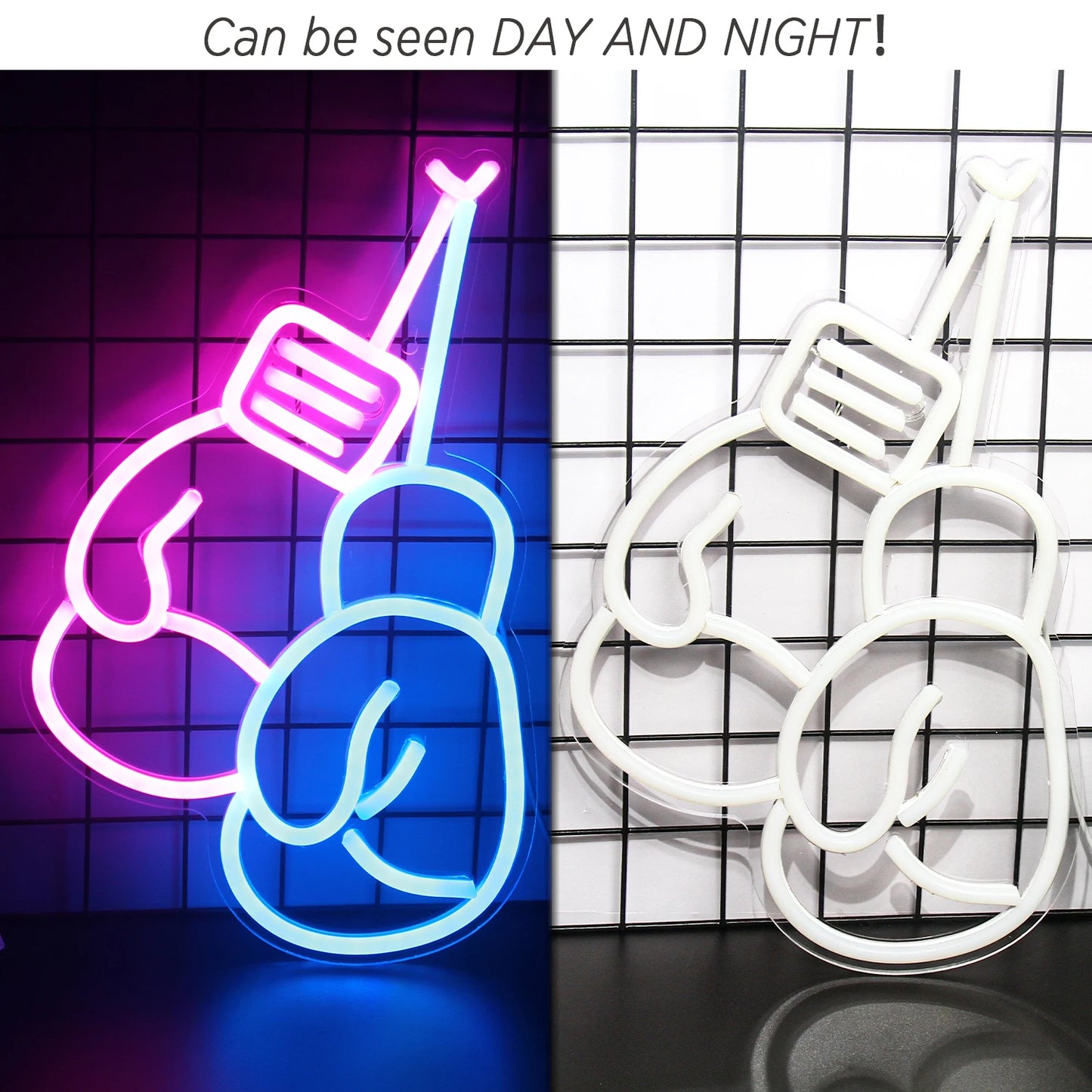 Boxningshandskar 5V USB LED Ljusskylt - Prisvänlig
