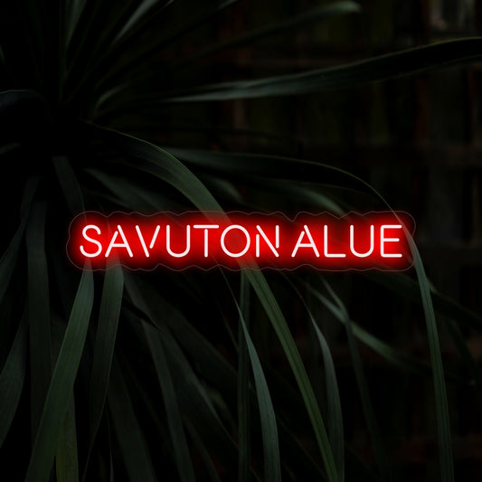 "Savuton Alue Neon Sign" är ett unikt och spännande tillägg, perfekt för utrymmen som omfattar en rökfri miljö. Lys upp med klarheten och friskheten i en rökfri zon!
