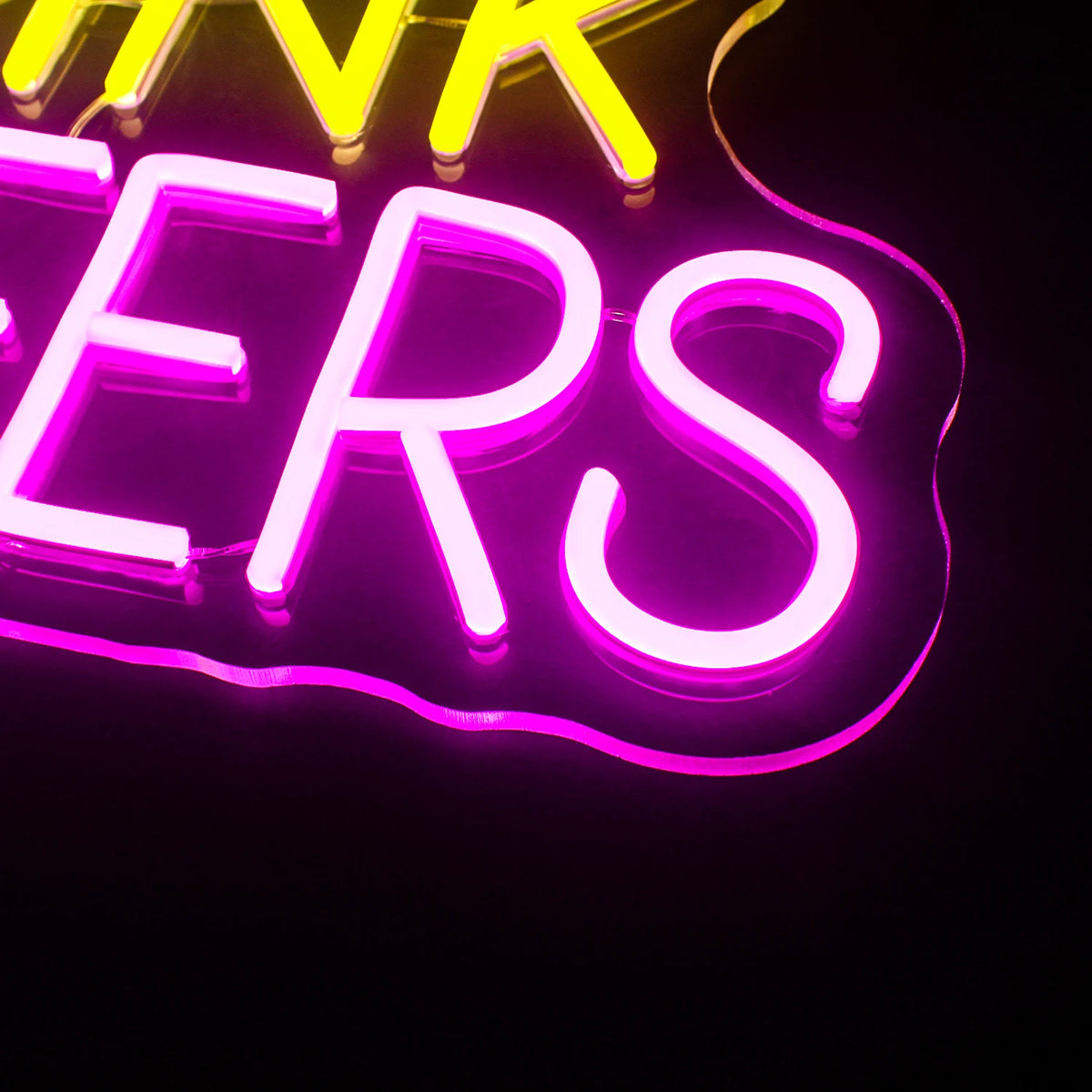 Eat Drink Cheers – LED-ljusskylt (5 V USB)