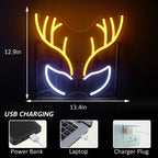 Merry Christmas 5V Mini USB LED Neonskylt - Budgetvänlig