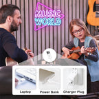 MUSIC WORLD – Triangel – LED-neonskylt (5 V USB)