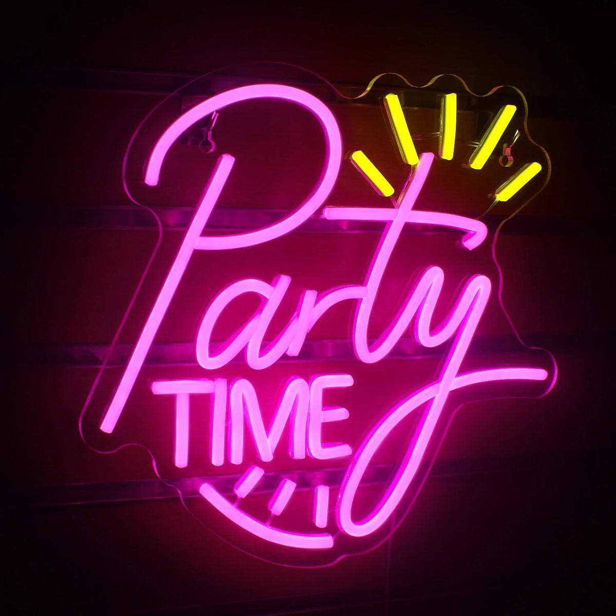 Party TIME – Ljusstrålar – LED-neonskylt (5 V USB)