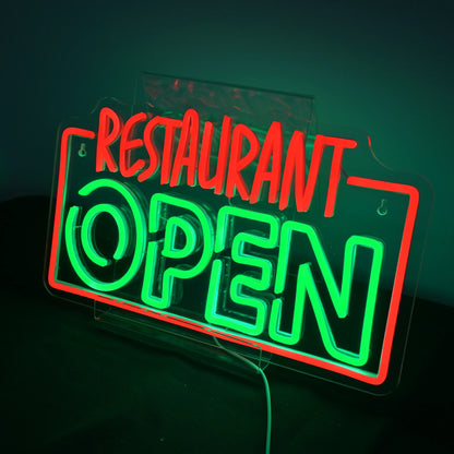 Restaurang ÖPPEN 5V USB LED Ljusskylt - Budgetvänlig